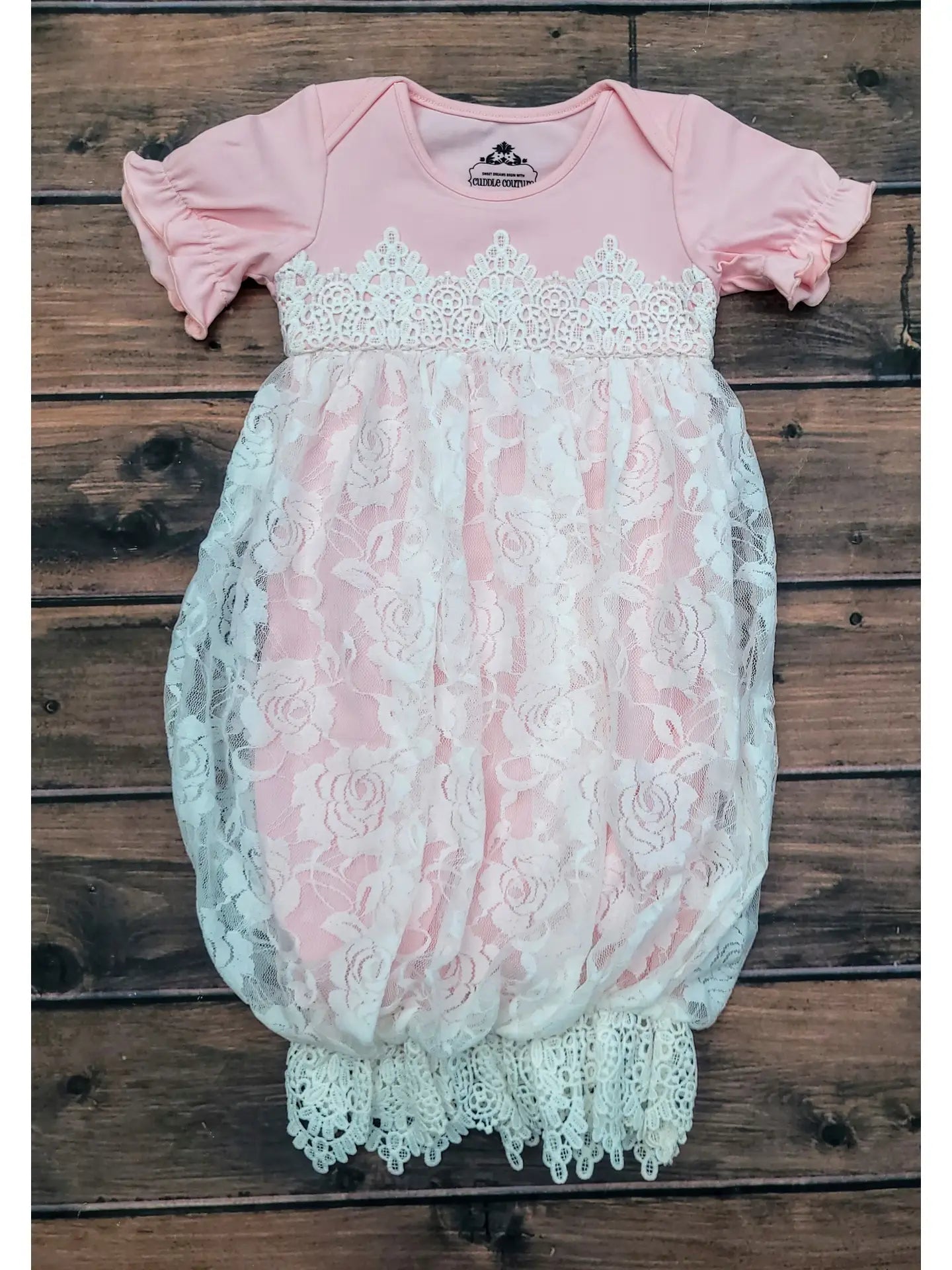 Bubble Sack Gown - Pink