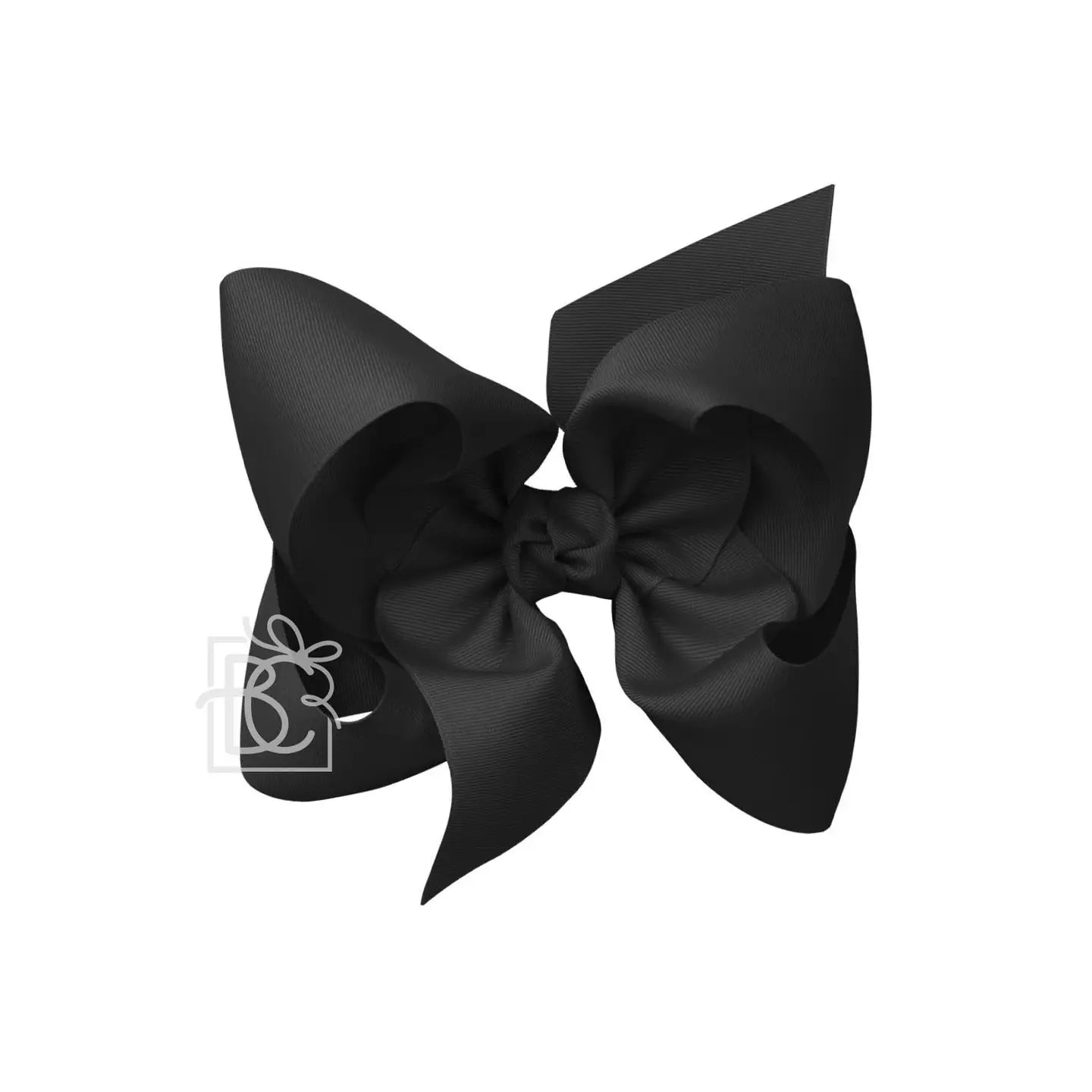 7.5" Black Grosgrain Bow