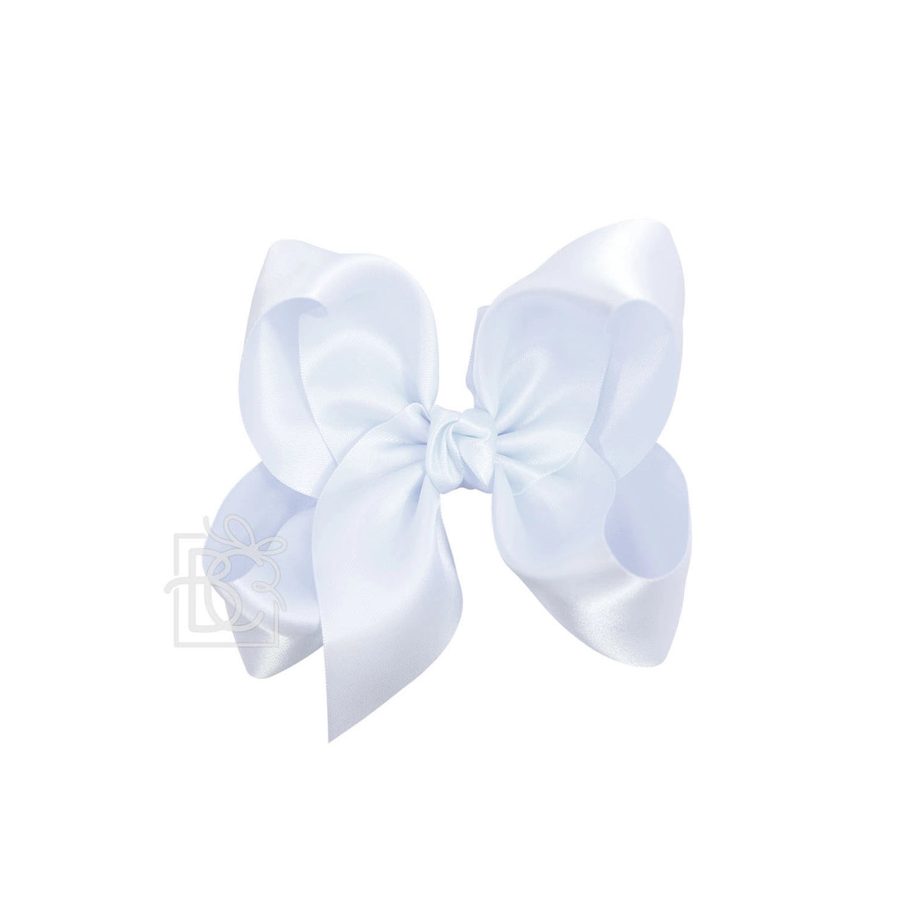 5.5" Satin Bow - White