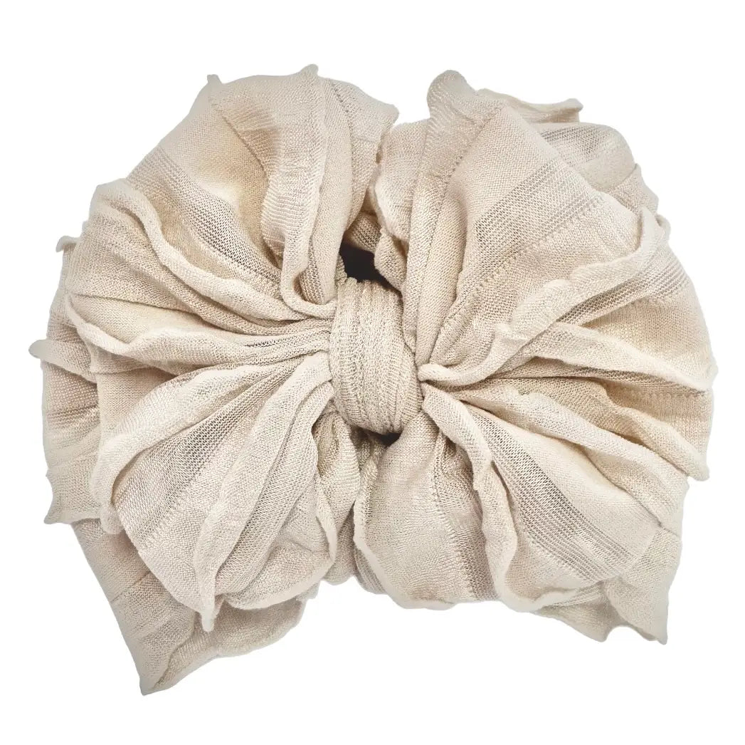 Ruffled Headband - sandy