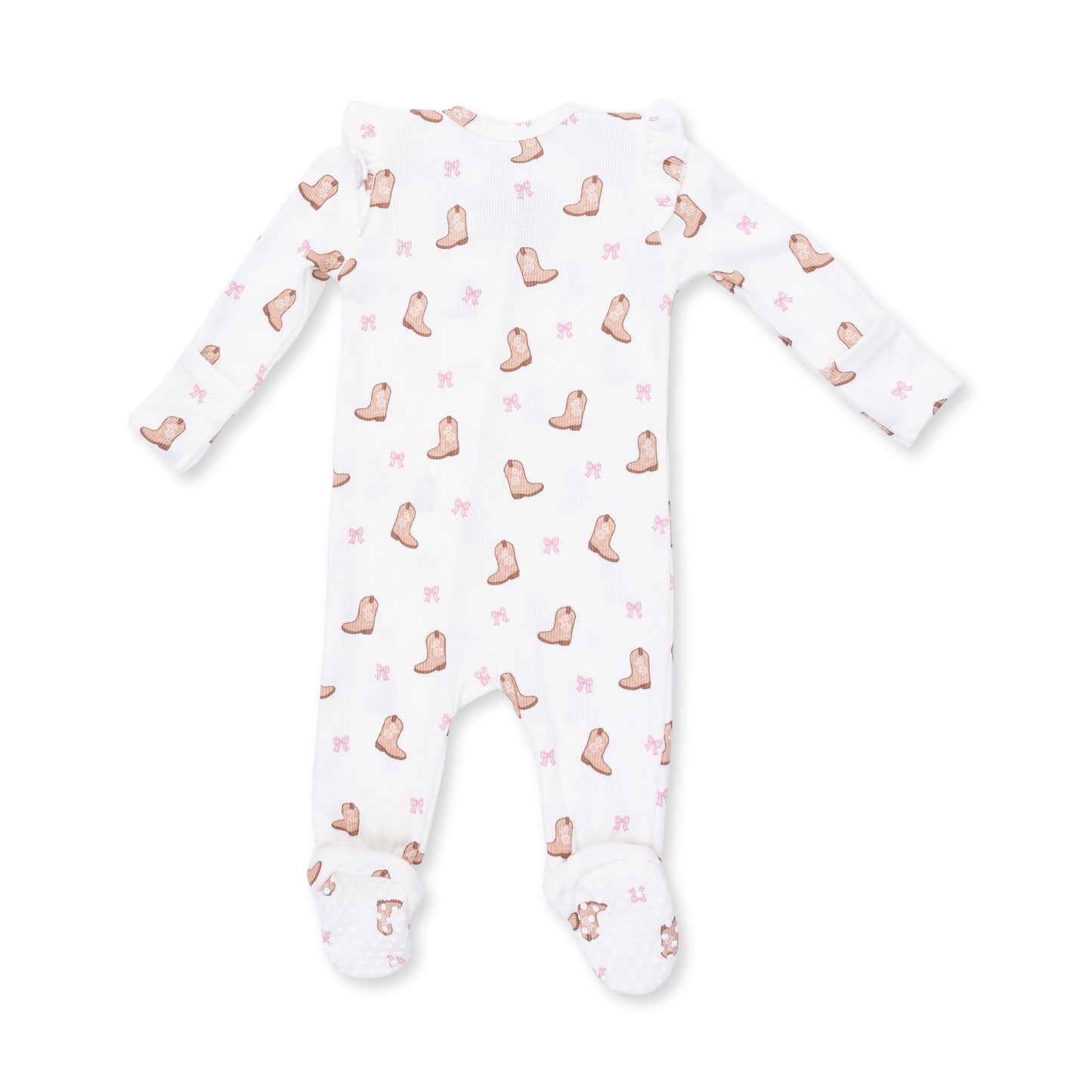 Mini Cowgirl Boots Zipper Footie