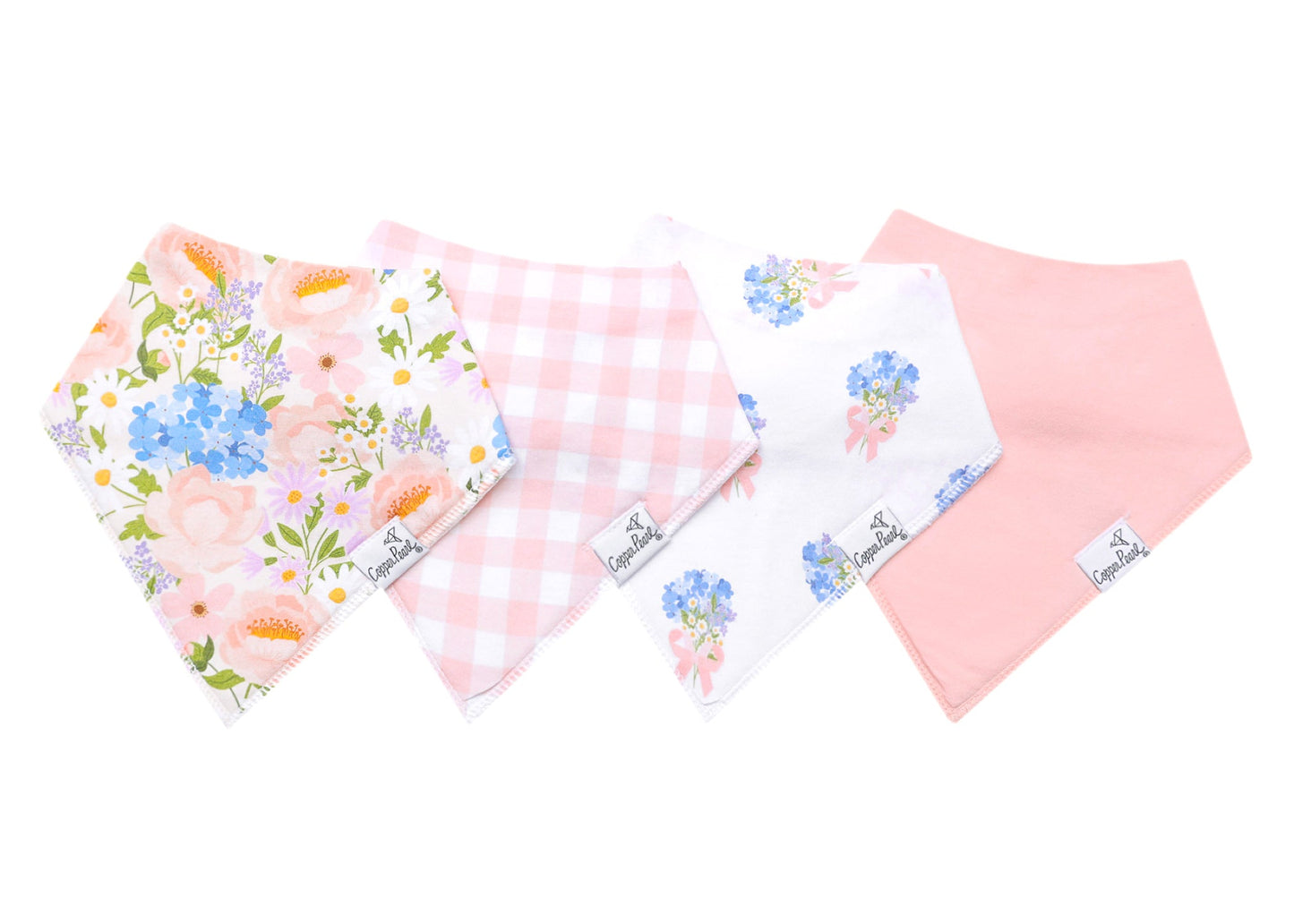 Copper Pearl Bandana Bib Set (4-pack) - Penelope