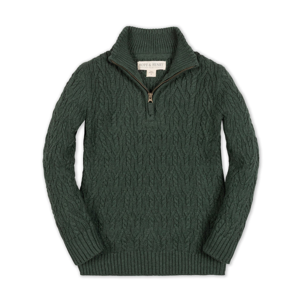 Forest Green Cable Sweater
