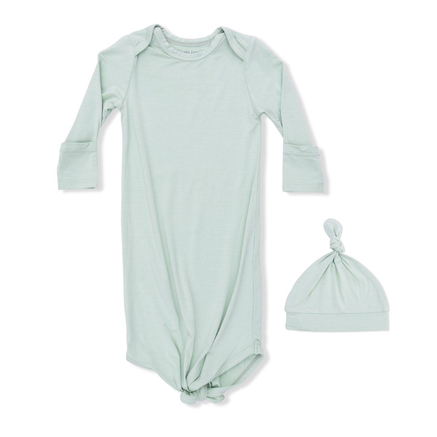 Cameo Green Knotted Gown and Hat