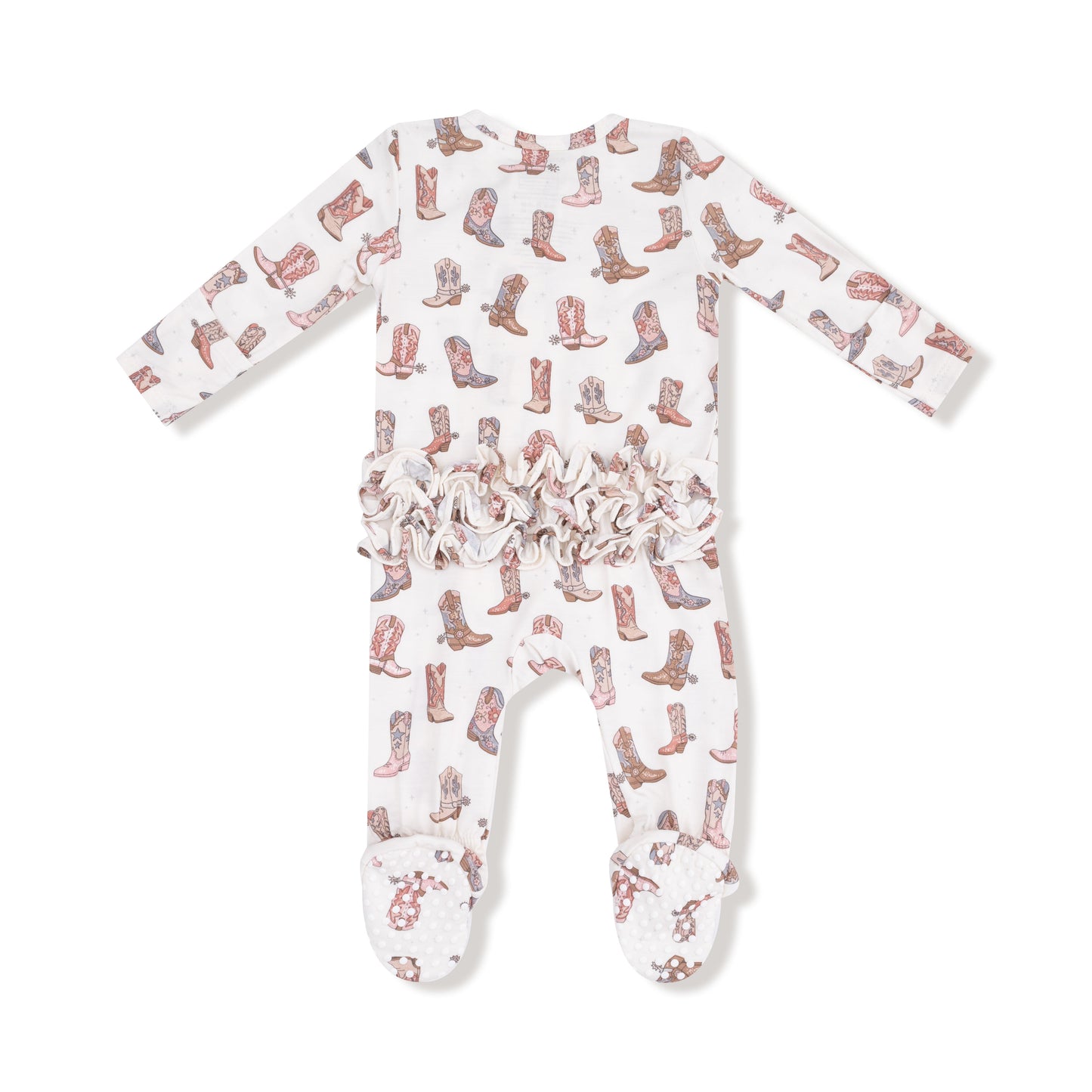 Future Cowgirl Ruffle Zipper Footie
