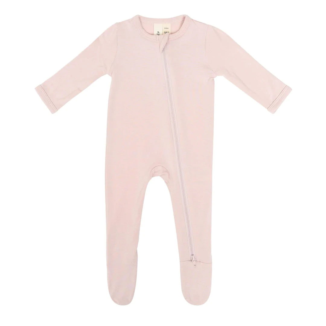 Kyte Zippered Footie - Blush