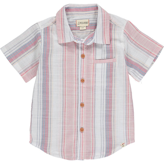 Newport Pink Stripe Woven Shirt