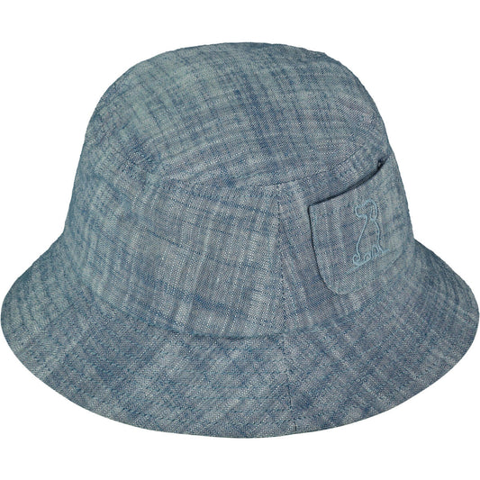 Fisherman Navy Heathered Woven Hat