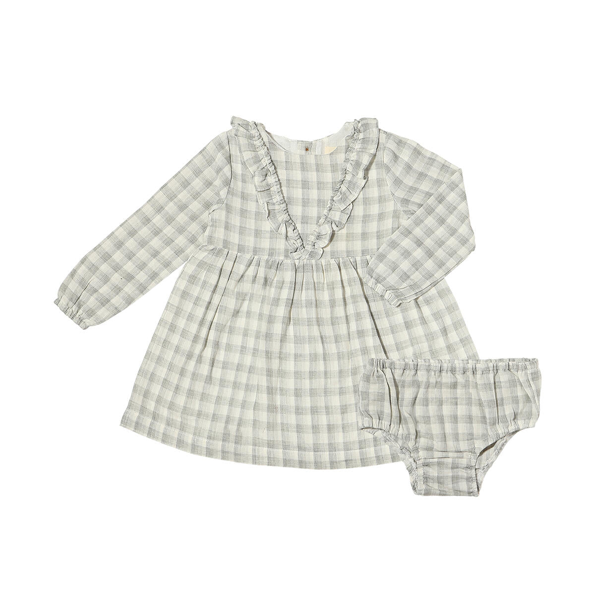 Rowan Dress - Gray Plaid