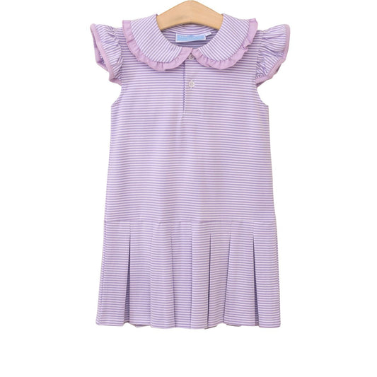 Camilla Dress - Lavender Stripe