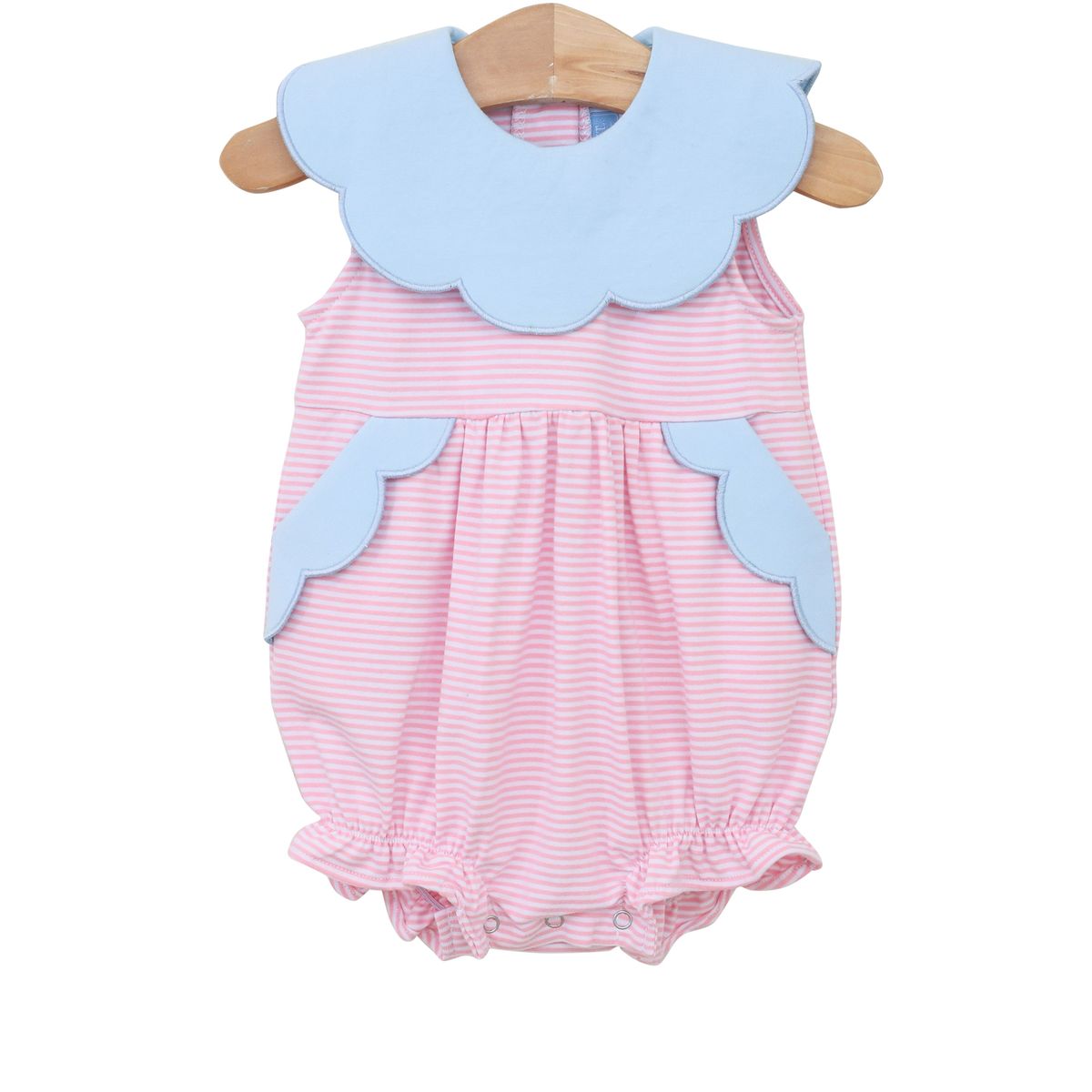 Penelope Bubble - Light Pink Stripe/Light Blue