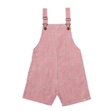 Galleon Overalls - Red/White