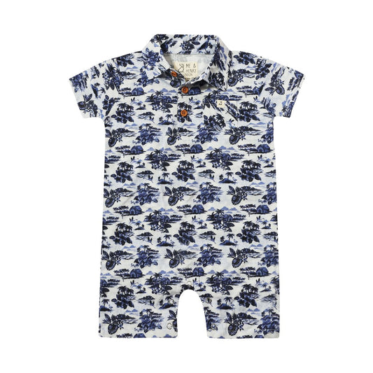 Molokai Romper - Navy