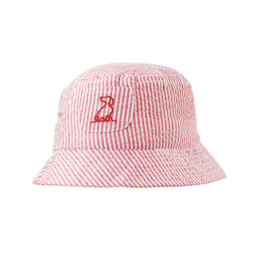 Bucket Hat - Red/White