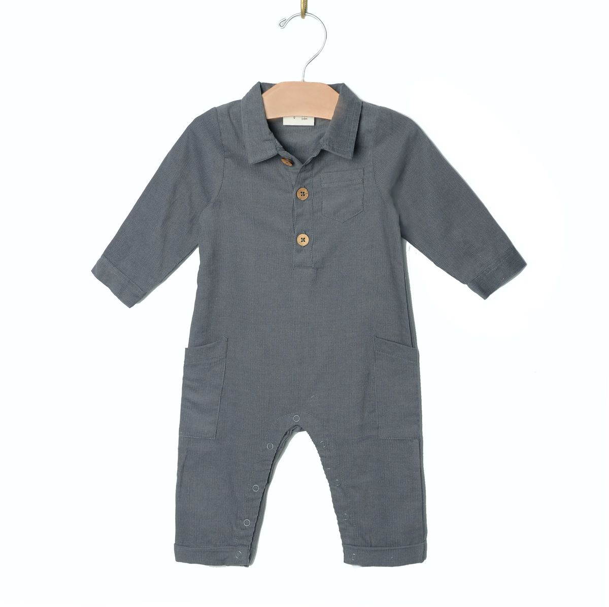 Granite Corduroy Romper