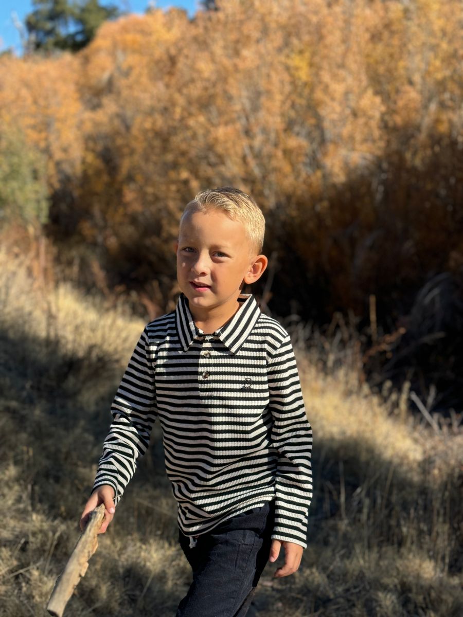 Spencer Polo - Black/Cream