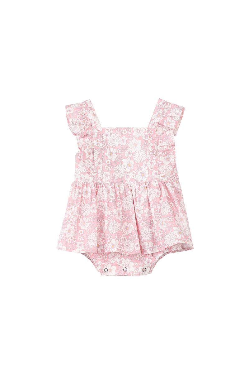 Casey Onesie Dress - Pink Floral