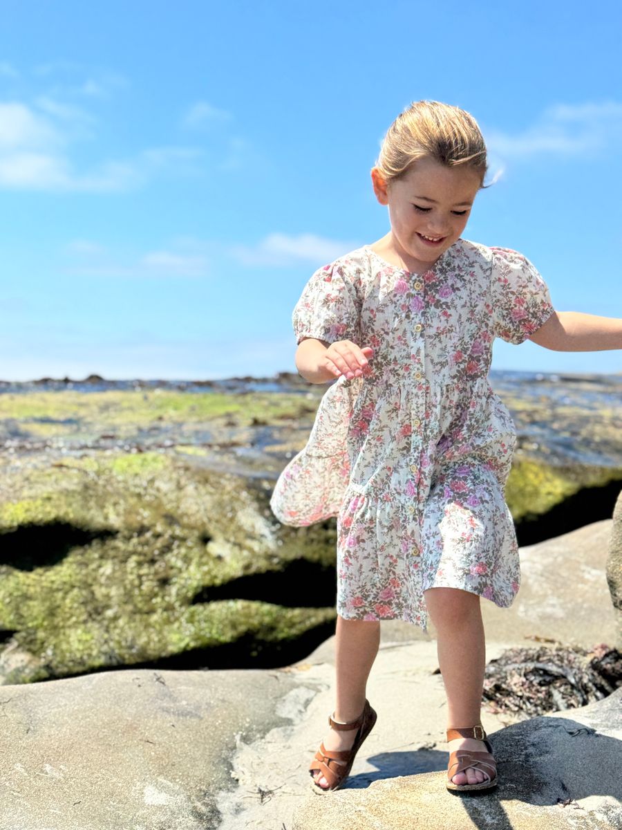 Blossom Dress - Pink Cottage Floral
