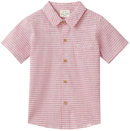 Newport Woven Shirt - Red Stripe
