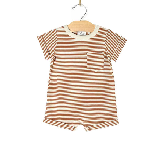 Romper - Toffee Stripe