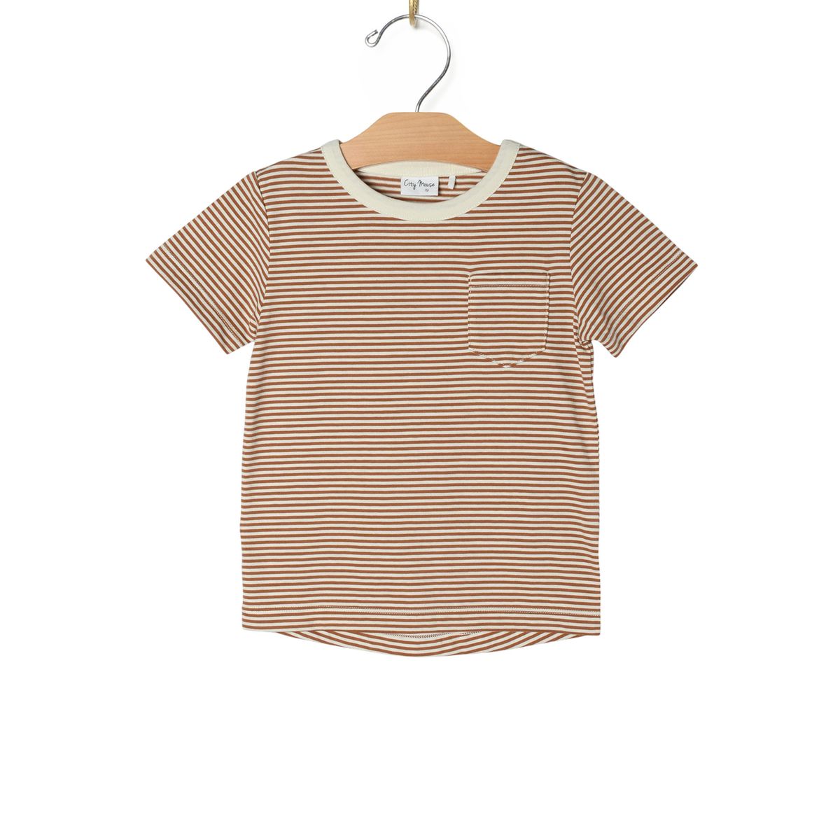 Pocket Tee - Toffee Stripe