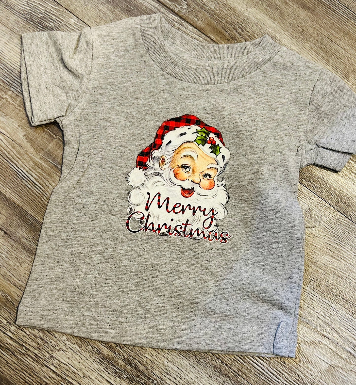 Santa Tee-Gray