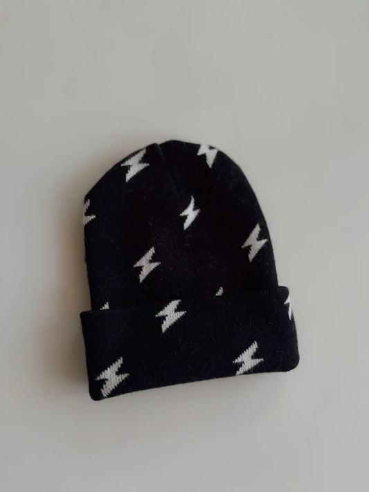 Black Lightning Beanie