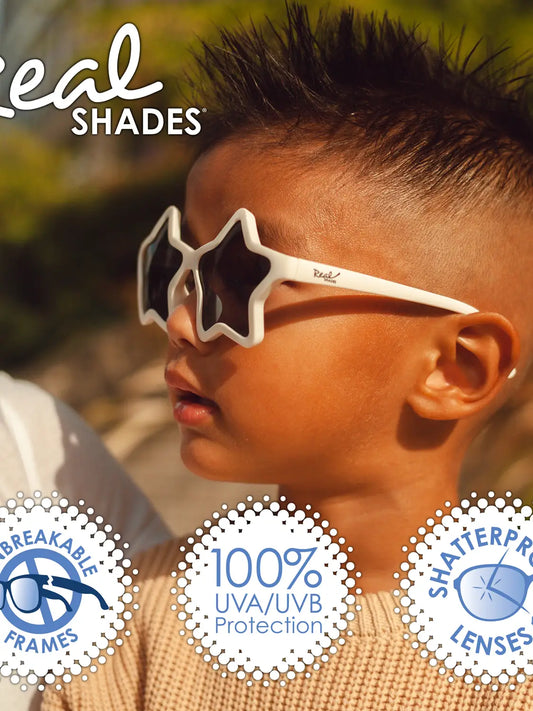 Star Flexible Sunglasses 2+ - white