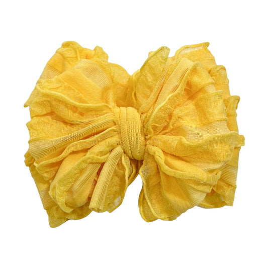 Ruffled Headband - Sunflower