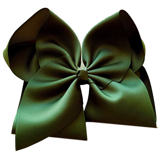 5 Inch Olive Hair Bow