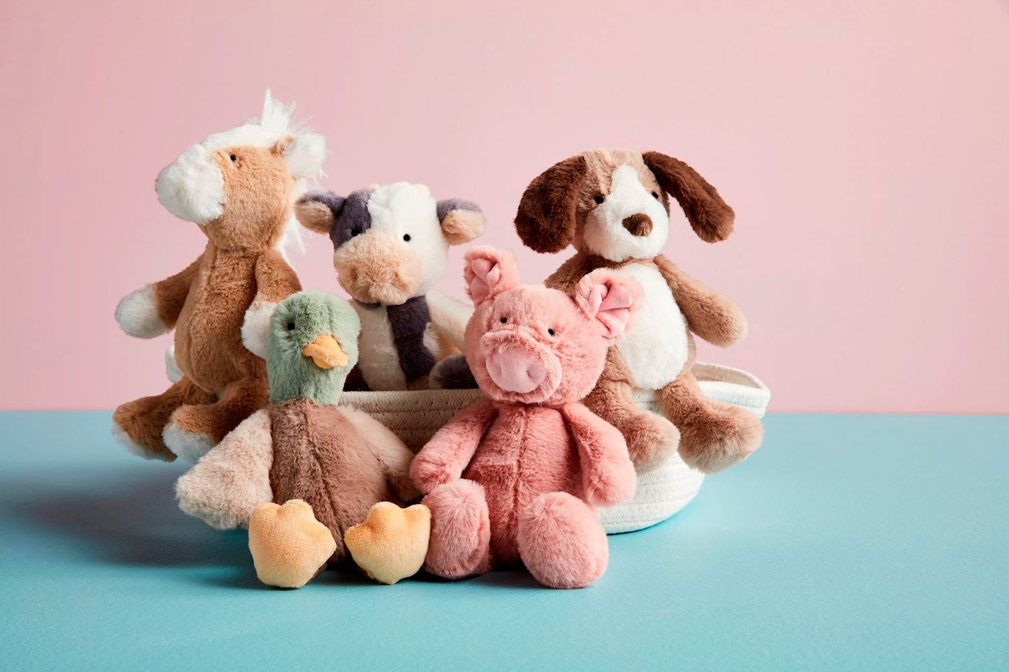 Farm Plush Rattle Pals - Pig