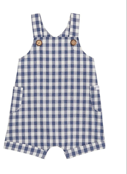 Navy Gingham Shortall
