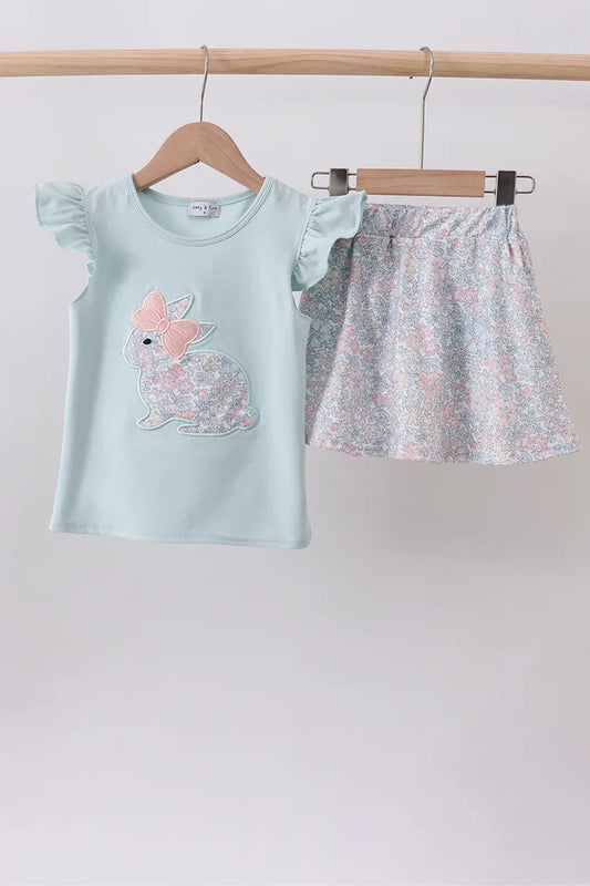 Blue Bunny Skort Set