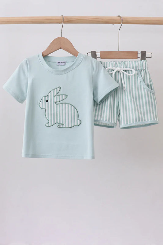 Stripe Bunny Short Set