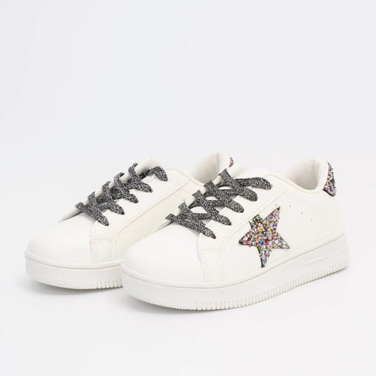 Rainbow Glitter Star Sneaker