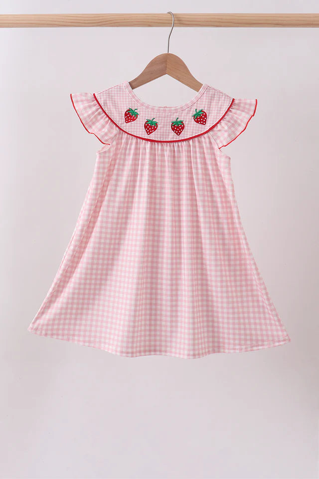 Strawberry Gingham Dress