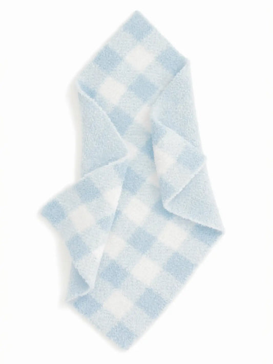 Phufy Bliss Gingham Mini Blanket - Cloud Blue