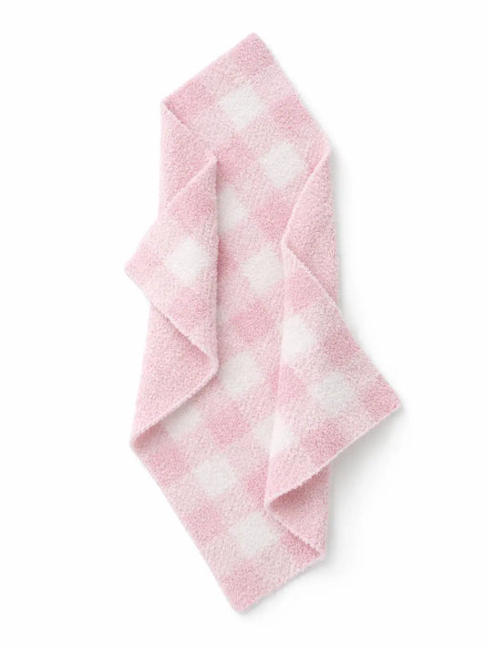 Phufy Bliss Gingham Mini Blanket - Petal Pink