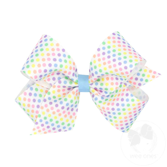 Medium Dot Hair Bow