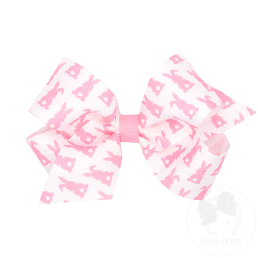 Medium Pink Bunny Hair Bow