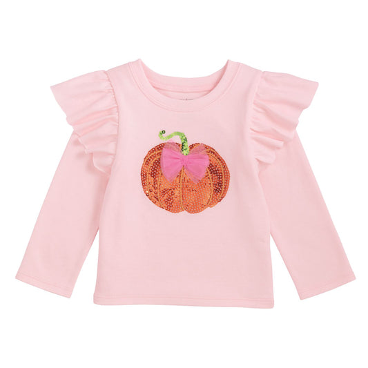 Pink Sparkle Pumpkin Tee