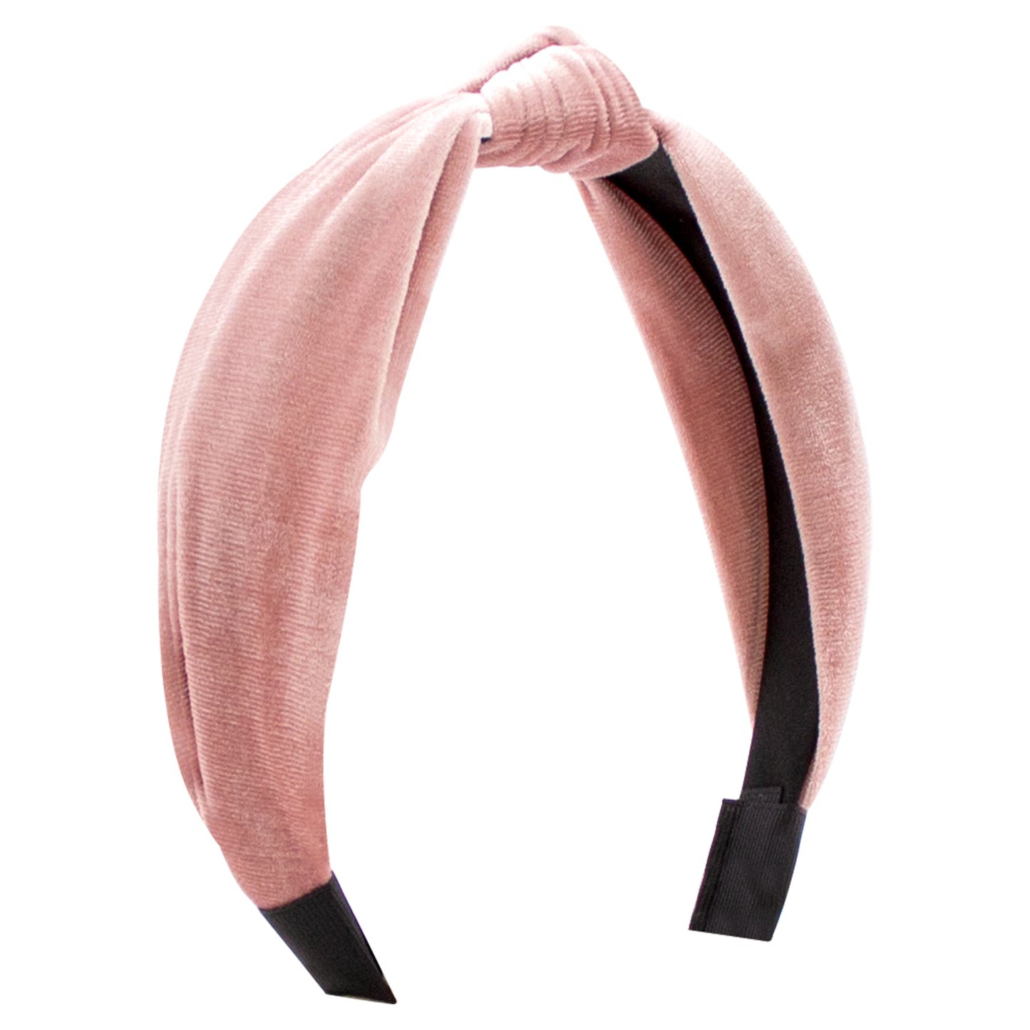 Velvet Wrap Knot Headband-Peony