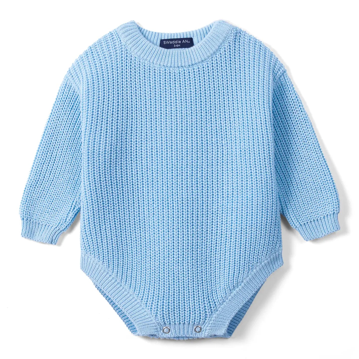Baby Blue Sweater Romper