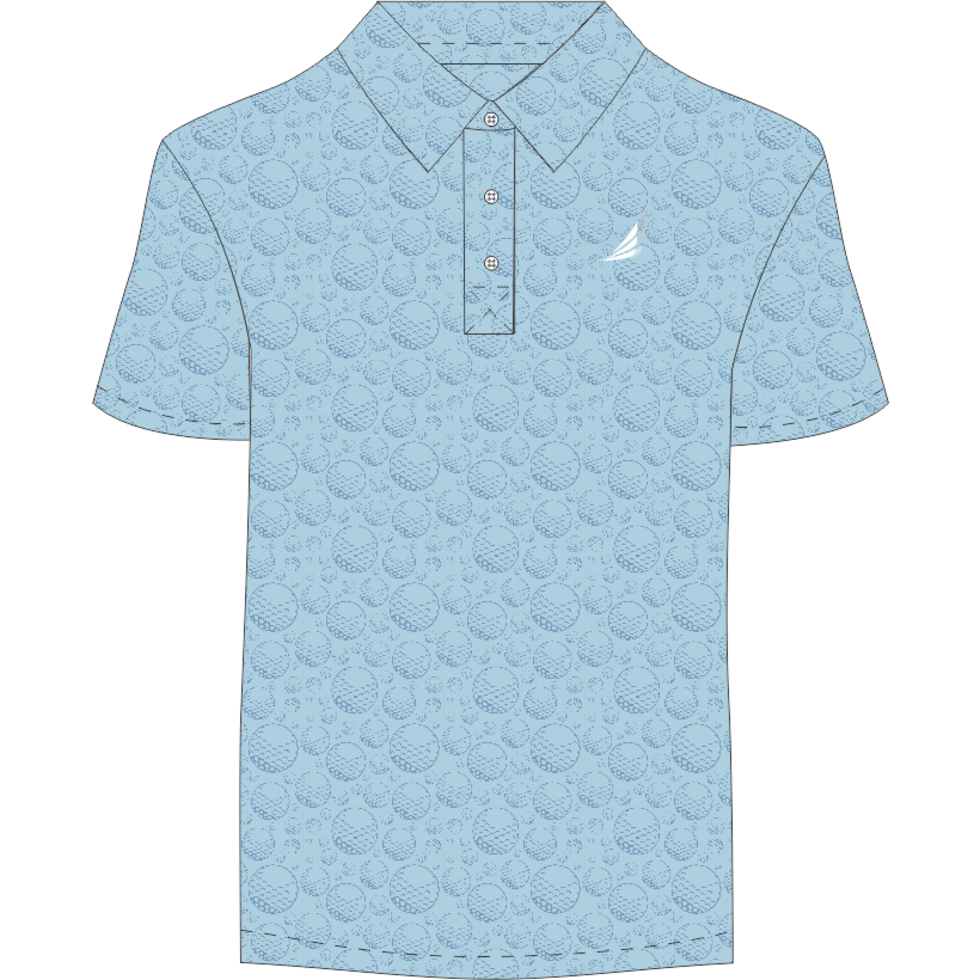 Blue Golf Balls Polo