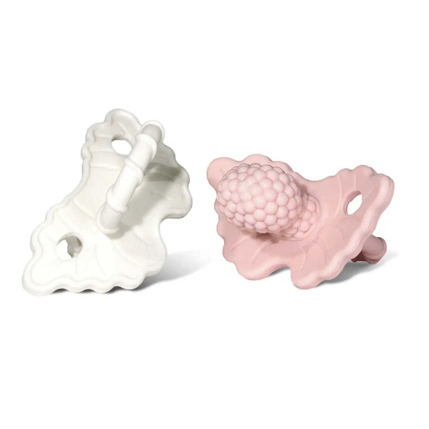 RaZberry Silicone Teether 2PK - Pink & White