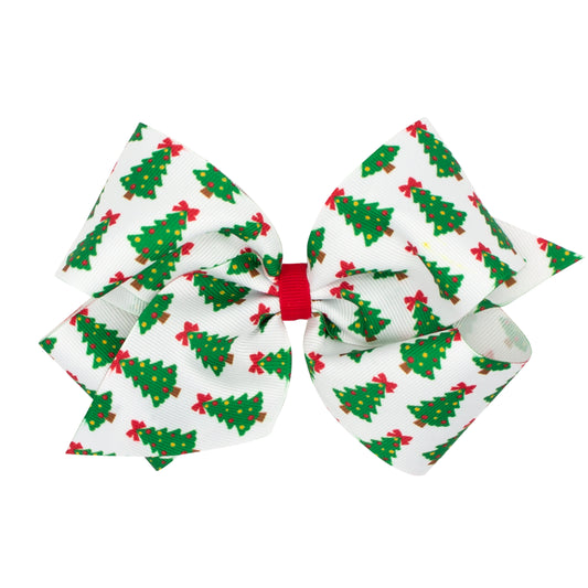 King Christmas Tree Hair Bow