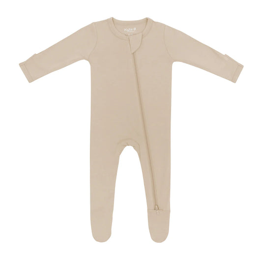 Kyte Zippered Footie - almond