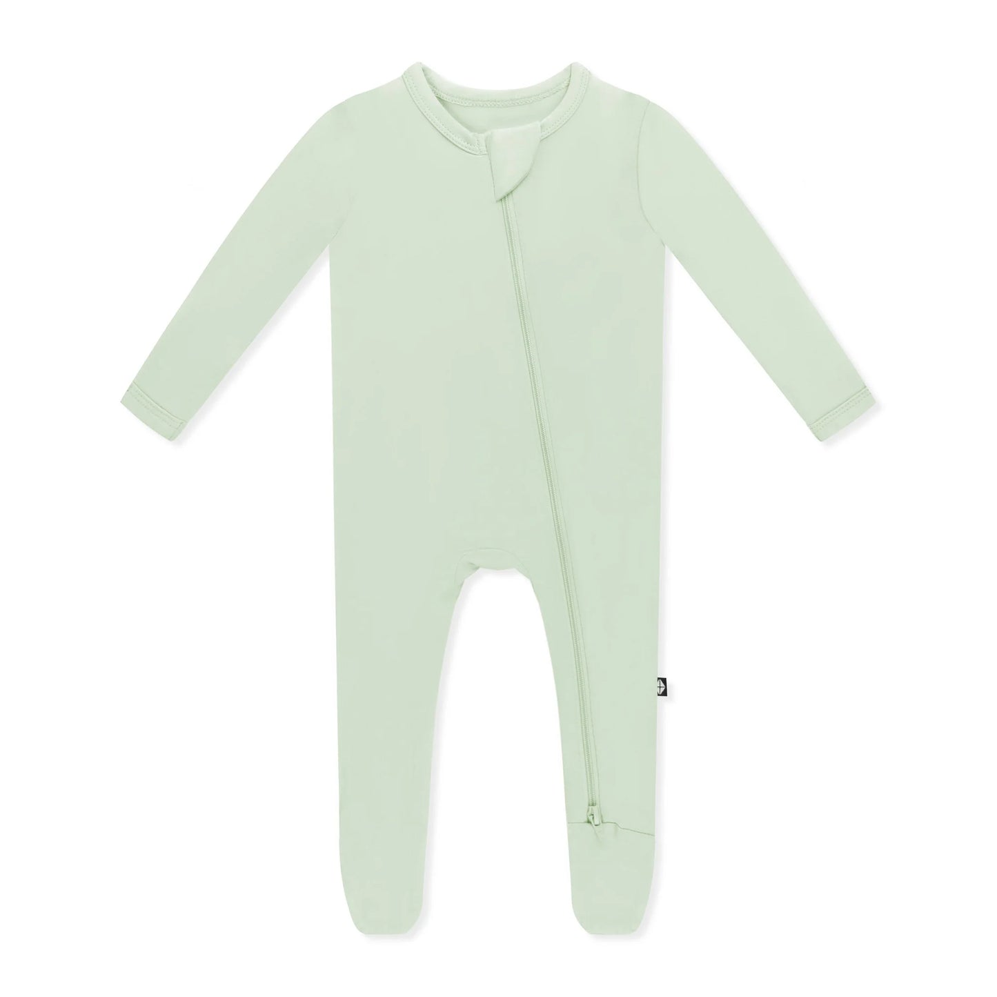 Kyte Zippered Footie - Basil