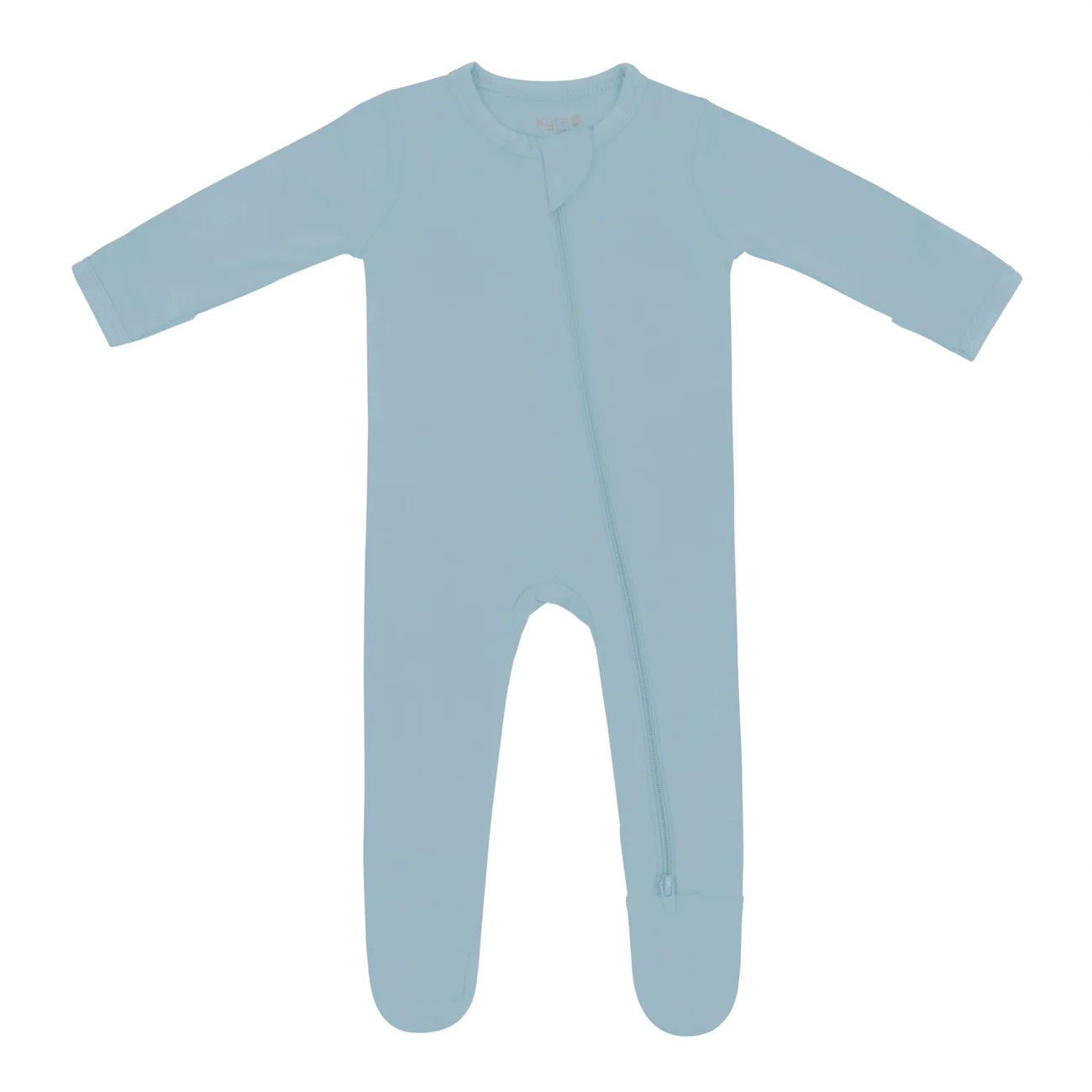 Kyte Zippered Footie - Dusty Blue