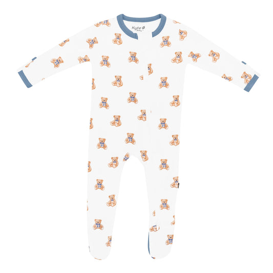 Kyte Zippered Footie - Teddy Bear